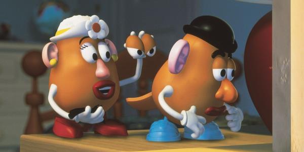 Mrs. Potato Head Pulling Out Glaring Eyes In Toy Story